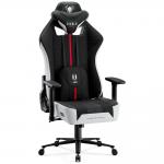 Scaun de gaming Diablo Chairs X-Player 2.0, King Size, Recliner, Suport Lombar / Cervical, Ergonomic, Ajustabil, Negru / Alb 3 - lerato.ro