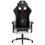 Scaun de gaming Diablo Chairs X-Player 2.0, King Size, Recliner, Suport Lombar / Cervical, Ergonomic, Ajustabil, Negru / Alb 2 - lerato.ro