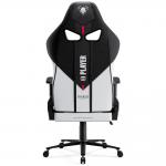 Scaun de gaming Diablo Chairs X-Player 2.0, King Size, Recliner, Suport Lombar / Cervical, Ergonomic, Ajustabil, Negru / Alb 4 - lerato.ro