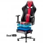 Scaun de gaming Diablo Chairs X-Player 2.0, King Size, Recliner, Suport Lombar / Cervical, Ergonomic, Ajustabil, Negru / Rosu 10 - lerato.ro