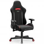 Scaun de gaming Diablo Chairs X-Starter, Recliner, Suport Lombar / Cervical, Ergonomic, Ajustabil, Negru / Rosu 5 - lerato.ro
