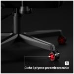 Scaun de gaming Diablo Chairs X-Starter, Recliner, Suport Lombar / Cervical, Ergonomic, Ajustabil, Negru / Rosu 13 - lerato.ro