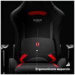 Scaun de gaming Diablo Chairs X-Starter, Recliner, Suport Lombar / Cervical, Ergonomic, Ajustabil, Negru / Rosu 14 - lerato.ro