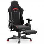 Scaun de gaming Diablo Chairs X-Starter, Recliner, Suport Lombar / Cervical, Ergonomic, Ajustabil, Negru / Rosu 6 - lerato.ro