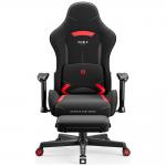 Scaun de gaming Diablo Chairs X-Starter, Recliner, Suport Lombar / Cervical, Ergonomic, Ajustabil, Negru / Rosu 7 - lerato.ro