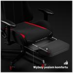 Scaun de gaming Diablo Chairs X-Starter, Recliner, Suport Lombar / Cervical, Ergonomic, Ajustabil, Negru / Rosu 11 - lerato.ro