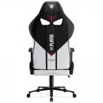 Scaun de gaming Diablo Chairs X-Player 2.0, King Size, Recliner, Ergonomic, Ajustabil, Negru / Alb 4 - lerato.ro
