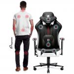 Scaun de gaming Diablo Chairs X-Player 2.0, King Size, Recliner, Ergonomic, Ajustabil, Negru / Alb 7 - lerato.ro