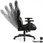 Scaun de gaming Diablo Chairs X-Ray 2.0, King Size, Recliner, Suport Lombar / Cervical, Ergonomic, Ajustabil, Negru / Gri 3 - lerato.ro