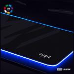 Mousepad gaming Diablo Chairs, Iluminare RGB, 800 × 300 mm, Alimentare USB, Iluminare RGB, Negru 5 - lerato.ro