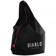 Accesorii smart pentru birou, Fotoliu tip puf Diablo Chairs, Tesatura Cordura, 100 x 110 x 110 cm, Negru, lerato.ro
