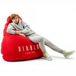 Fotoliu tip puf Diablo Chairs, Tesatura Cordura, 100 x 110 x 110 cm, Rosu 6 - lerato.ro