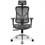 Scaun ergonomic Diablo Chairs V-Basic, Recliner, Suport Lombar / Cervical, Ajustabil, Negru / Gri 2 - lerato.ro