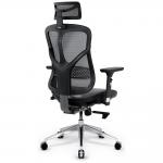 Scaun ergonomic Diablo Chairs V-Basic, Recliner, Suport Lombar / Cervical, Ajustabil, Negru / Gri 4 - lerato.ro