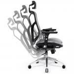 Scaun ergonomic Diablo Chairs V-Basic, Recliner, Suport Lombar / Cervical, Ajustabil, Negru / Gri 9 - lerato.ro
