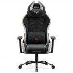Scaun de gaming Diablo Chairs X-Horn 2.0, Normal Size, Recliner, Suport Lombar / Cervical, Ergonomic, Ajustabil, Black / Camel 2 - lerato.ro