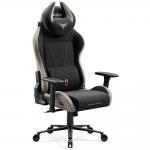 Scaun de gaming Diablo Chairs X-Horn 2.0, Normal Size, Recliner, Suport Lombar / Cervical, Ergonomic, Ajustabil, Black / Camel 3 - lerato.ro