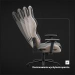Scaun de gaming Diablo Chairs X-Horn 2.0, Normal Size, Recliner, Suport Lombar / Cervical, Ergonomic, Ajustabil, Black / Camel 13 - lerato.ro