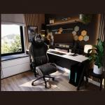 Scaun de gaming Diablo Chairs X-Horn 2.0, Normal Size, Recliner, Suport Lombar / Cervical, Ergonomic, Ajustabil, Black / Camel 8 - lerato.ro