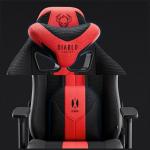 Scaun de gaming Diablo Chairs X-Player 2.0, King Size, Recliner, Suport Lombar / Cervical, Ergonomic, Ajustabil, Crimson Red 6 - lerato.ro