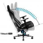 Scaun de gaming Diablo Chairs X-Player 2.0, Normal Size, Recliner, Suport Lombar / Cervical, Ergonomic, Ajustabil, Negru 5 - lerato.ro