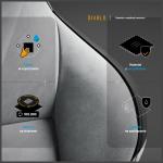 Scaun de gaming Diablo Chairs X-One PRIME, Normal Size, Recliner, Suport Lombar / Cervical, Ergonomic, Ajustabil, Gri 14 - lerato.ro