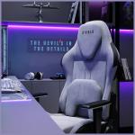 Scaun de gaming Diablo Chairs X-One PRIME, Normal Size, Recliner, Suport Lombar / Cervical, Ergonomic, Ajustabil, Gri 20 - lerato.ro