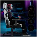Scaun de gaming Diablo Chairs X-One PRIME, Normal Size, Recliner, Suport Lombar / Cervical, Ergonomic, Ajustabil, Gri 8 - lerato.ro