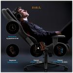 Scaun de gaming Diablo Chairs X-One PRIME, Normal Size, Recliner, Suport Lombar / Cervical, Ergonomic, Ajustabil, Negru 6 - lerato.ro