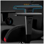 Scaun de gaming Diablo Chairs X-One PRIME, Normal Size, Recliner, Suport Lombar / Cervical, Ergonomic, Ajustabil, Negru 9 - lerato.ro