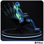 Scaun de gaming Diablo Chairs X-One 2.0, Normal Size, Recliner, Suport Lombar / Cervical, Ergonomic, Ajustabil, Negru / Rosu 14 - lerato.ro