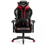 Scaun de gaming Diablo Chairs X-Ray, Normal Size, Recliner, Suport Lombar / Cervical, Ergonomic, Ajustabil, Negru / Rosu 2 - lerato.ro