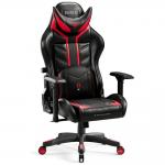 Scaun de gaming Diablo Chairs X-Ray, Normal Size, Recliner, Suport Lombar / Cervical, Ergonomic, Ajustabil, Negru / Rosu 3 - lerato.ro