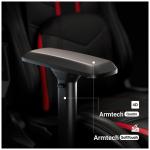 Scaun de gaming Diablo Chairs X-Ray, Normal Size, Recliner, Suport Lombar / Cervical, Ergonomic, Ajustabil, Negru / Rosu 9 - lerato.ro