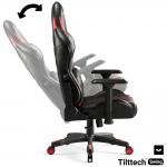 Scaun de gaming Diablo Chairs X-Ray, Normal Size, Recliner, Suport Lombar / Cervical, Ergonomic, Ajustabil, Negru / Rosu 11 - lerato.ro