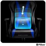 Scaun de gaming Diablo Chairs X-Horn 2.0, Normal Size, Recliner, Suport Lombar / Cervical, Ergonomic, Ajustabil, Negru / ALbastru 16 - lerato.ro