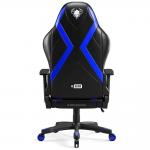 Scaun de gaming Diablo Chairs X-Horn 2.0, Normal Size, Recliner, Suport Lombar / Cervical, Ergonomic, Ajustabil, Negru / ALbastru 4 - lerato.ro