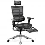 Scaun ergonomic Diablo Chairs V-Master , Recliner, Suport Lombar / Cervical, Ajustabil, Negru 4 - lerato.ro