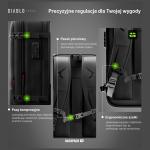 Rucsac pentru calatorii Tech-Protect Defender S50 compatibil cu laptopuri de pana la 17 inch, 51 × 31.4 × 17.7 cm, 60L, Waterproof, Negru 16 - lerato.ro