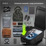 Rucsac pentru calatorii Tech-Protect Defender S50 compatibil cu laptopuri de pana la 17 inch, 51 × 31.4 × 17.7 cm, 60L, Waterproof, Negru 11 - lerato.ro