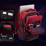 Rucsac Diablo Chairs Prime, 27L, Compatibil cu laptop de pana la 15.6 inch, Negru / Rosu 4 - lerato.ro