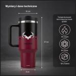 Termos Diablo Chairs Bloody, Mentine temperatura pana la 6h, Izolatie din otel inoxidabil, 1.2L, Rosu 8 - lerato.ro
