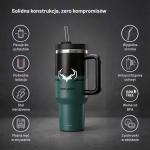 Termos Diablo Chairs Gothic, Mentine temperatura pana la 6h, Izolatie din otel inoxidabil, 1.2L, Verde 6 - lerato.ro