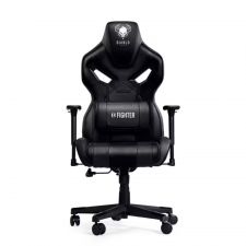 Scaun de gaming Diablo Chairs X-Fighter, Normal Size, Recliner, Suport Lombar, Ergonomic, Ajustabil, Negru