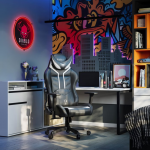 Neon decorativ LED Diablo Chairs, 10W, Diametru 54cm, Rosu 4 - lerato.ro