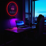Neon decorativ LED Diablo Chairs, 10W, Diametru 54cm, Rosu 5 - lerato.ro
