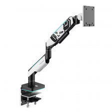 Suport pentru monitor Diablo X-Arm, 17-49 inch, Greutate maxima 20 kg, Iluminare RGB, Negru / Alb