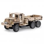 Camionul militar Double Eagle, cu telecomanda, set de constructie CaDa, 545 bucati, Crem 2 - lerato.ro