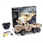 Camionul militar Double Eagle, cu telecomanda, set de constructie CaDa, 545 bucati, Crem 5 - lerato.ro