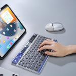 Tastatura wireless Dux Ducis CK, Wireless, Bluetooth, USB-C, 500mAh, Autonomie 80h, Transparent 7 - lerato.ro